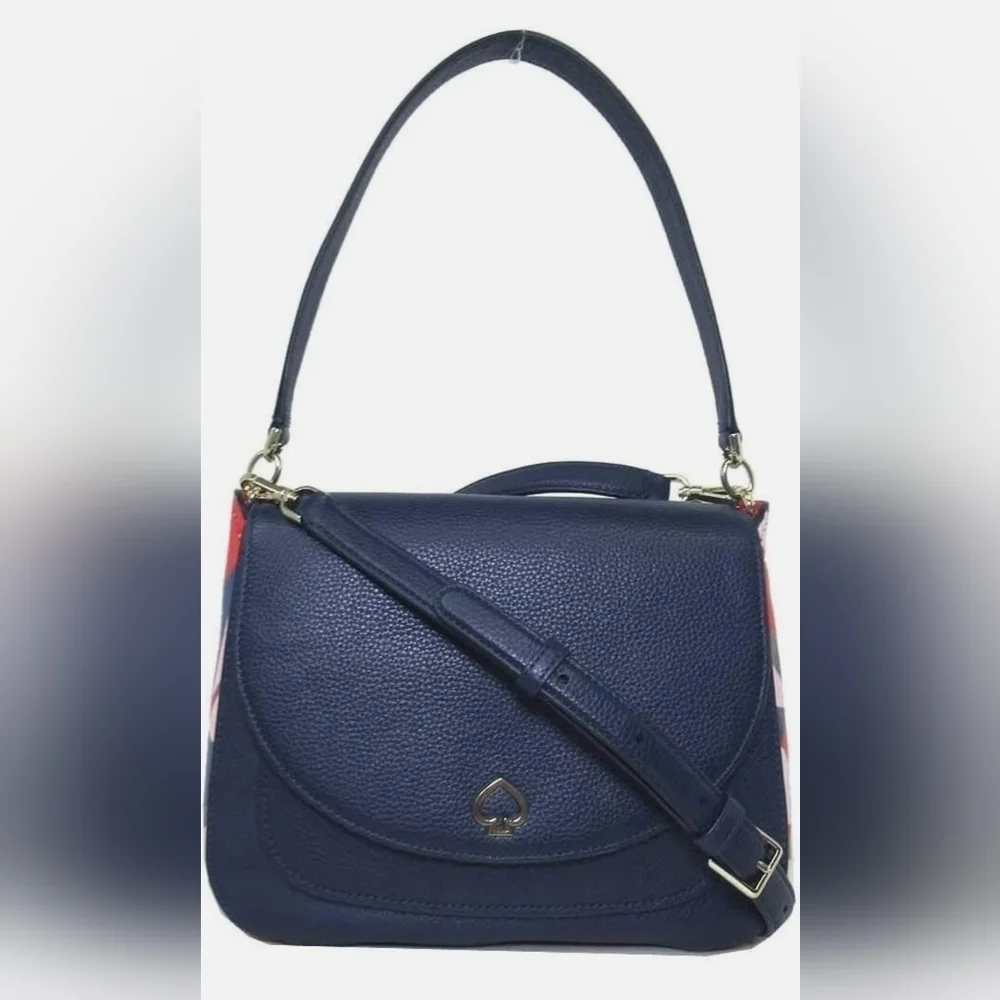 Kate Spade Kailee Medium Flap Tropical Toss Shoulder Bag.